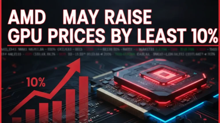 AMD May Raise GPU Prices by at Least 10%