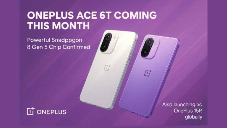 Get Ready! The OnePlus Ace 6T is Launching This Month with the Beastly Snapdragon 8 Gen 5 Chip