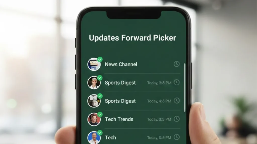 WhatsApp Updates Forward Picker